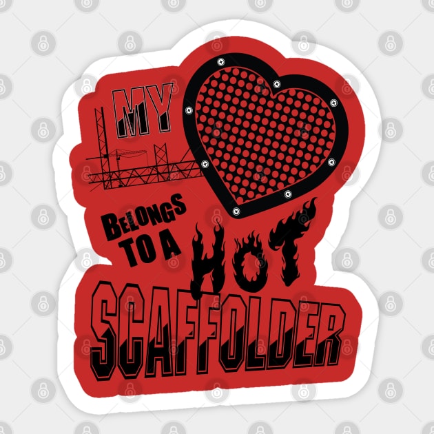 Hot Scaffolder Sticker by Scaffoldmob